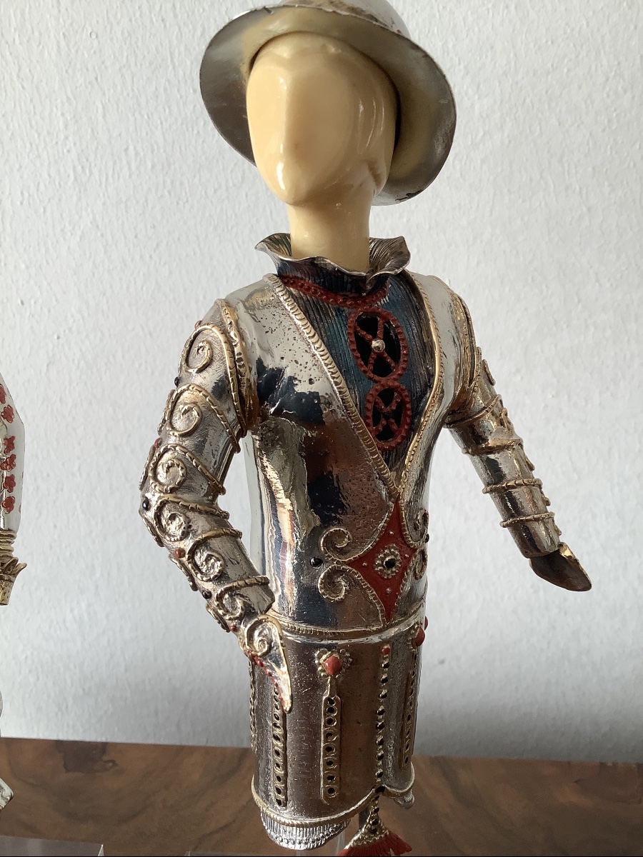 Sculture in argento  800 storia della moda Italia  EP XX secolo-photo-3