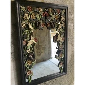 Cornice in legno intagliato e laccato Ep 900