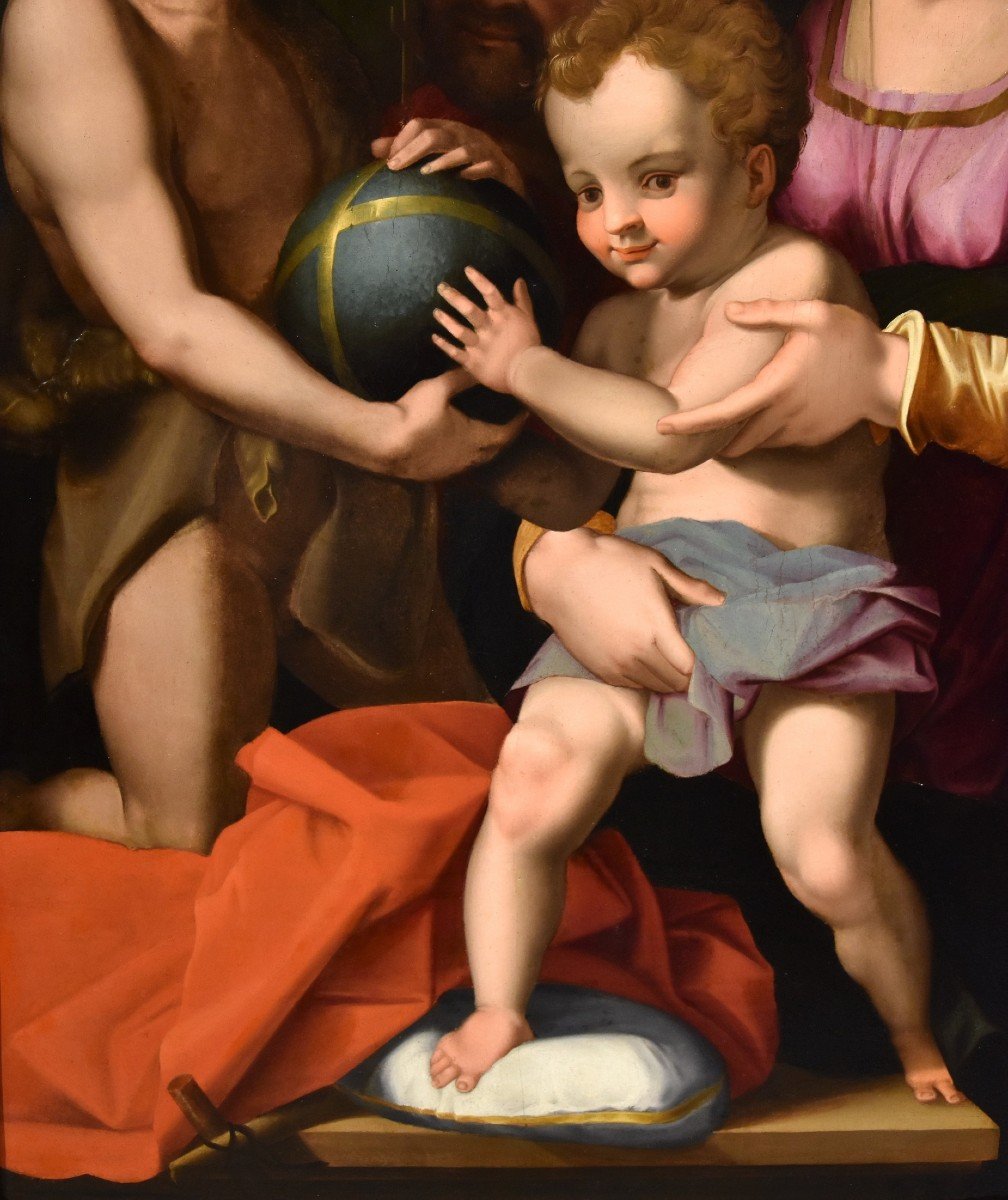 Sacra Famiglia con San Giovannino, Agnolo Bronzino (Firenze 1503 - 1572)-photo-3