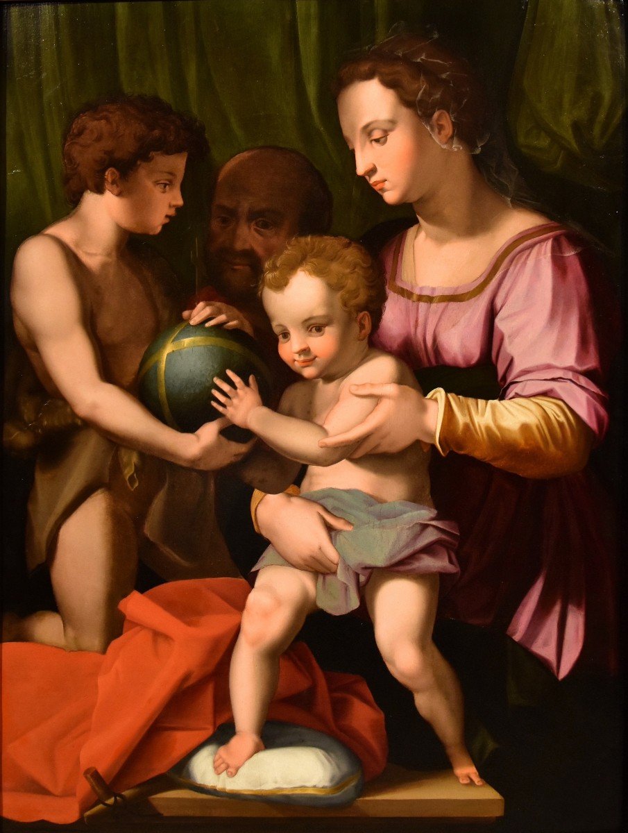 Sacra Famiglia con San Giovannino, Agnolo Bronzino (Firenze 1503 - 1572)