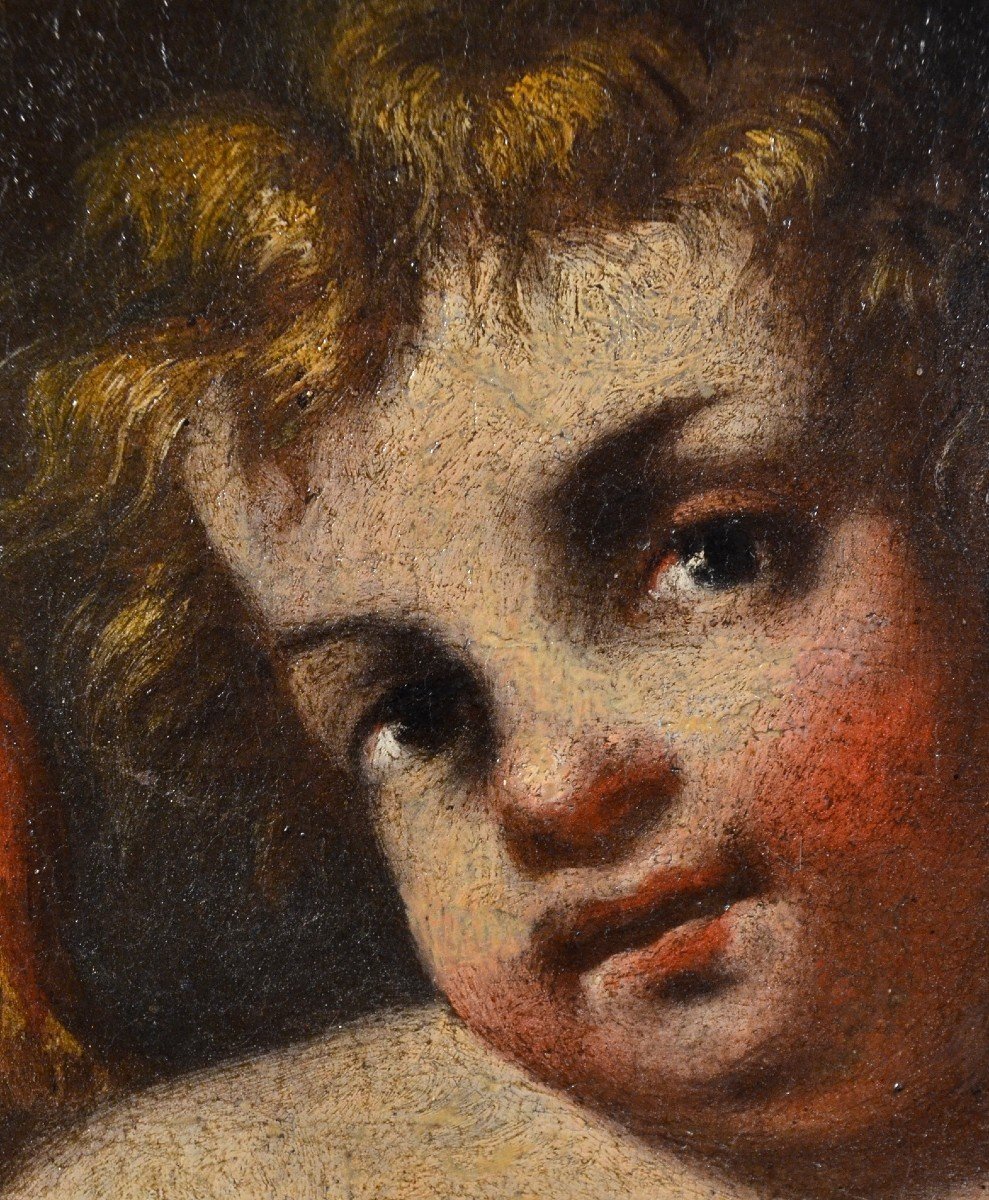 Coppia di putti alati, Giovanni Battista Merano (Genova, 1632 - Piacenza, 1698)-photo-4