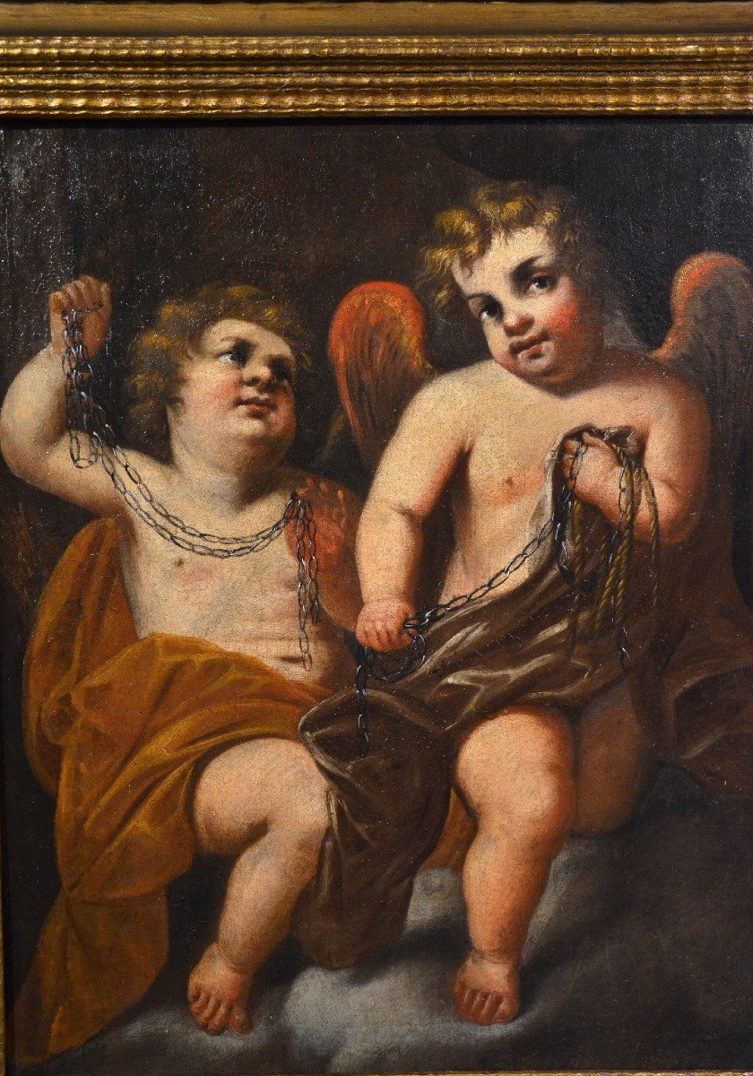 Coppia di putti alati, Giovanni Battista Merano (Genova, 1632 - Piacenza, 1698)-photo-8