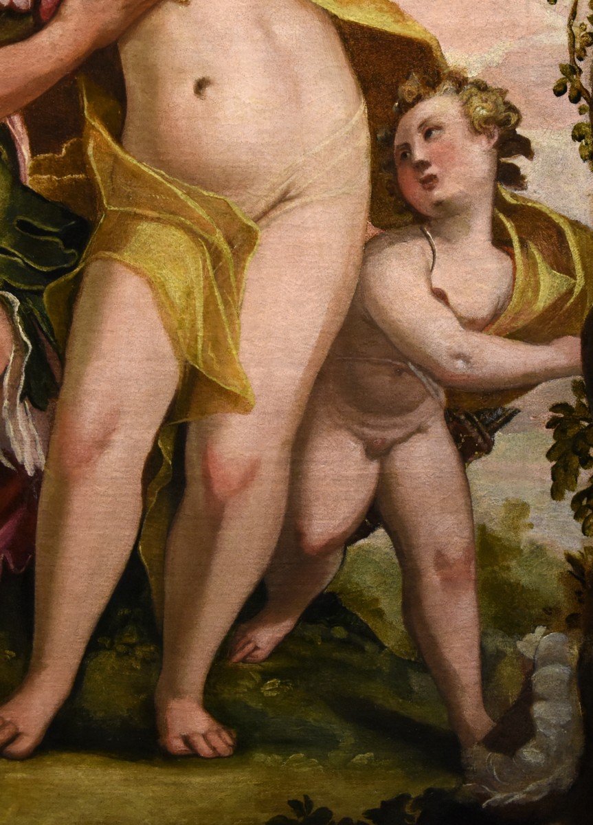Idillio tra Venere e Adone con Cupido, Paolo Caliari detto il Veronese (1528 - 1588) cerchia-photo-3