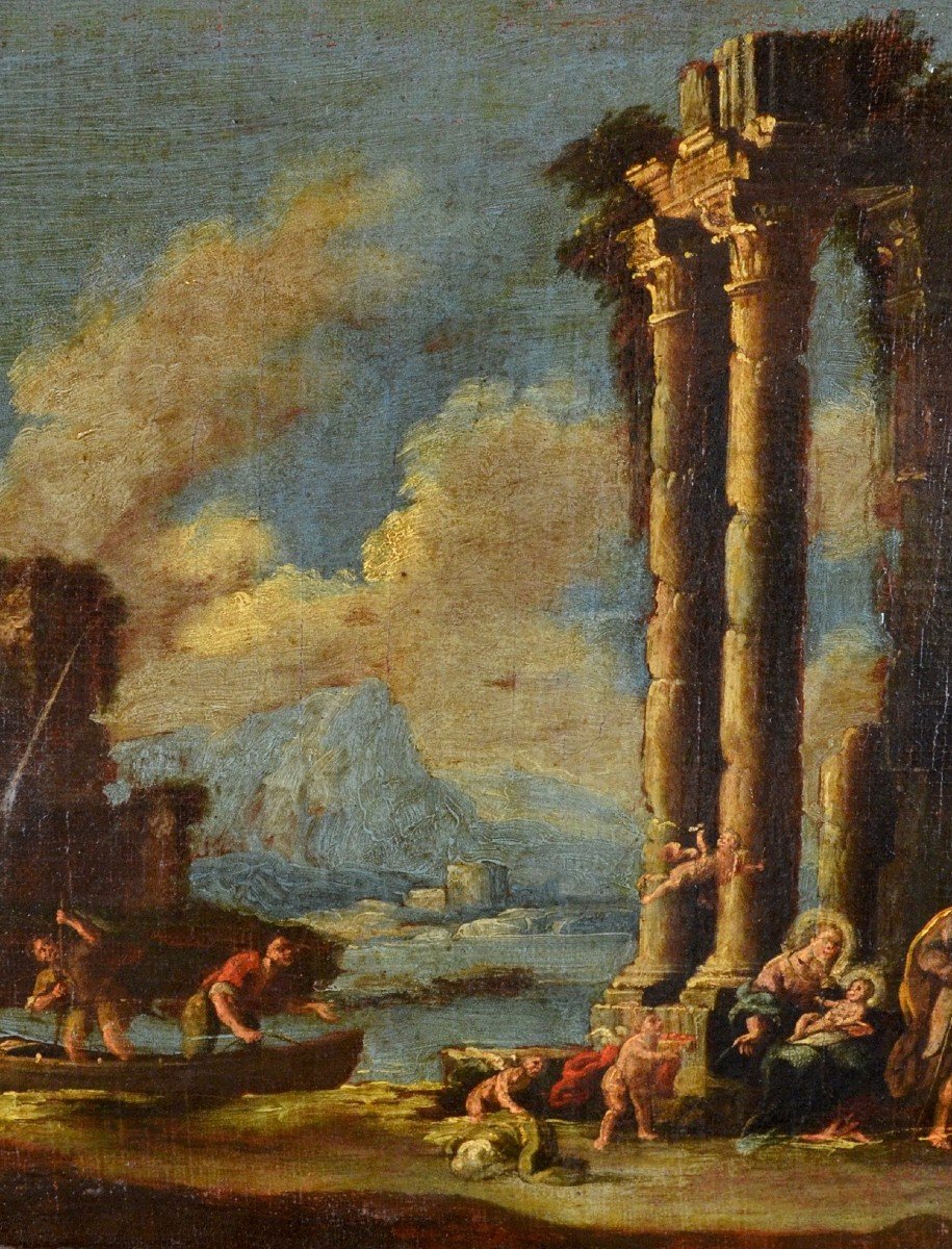 Capriccio architettonico, Nicola Viso (Napoli, prima metà del XVIII secolo)-photo-7