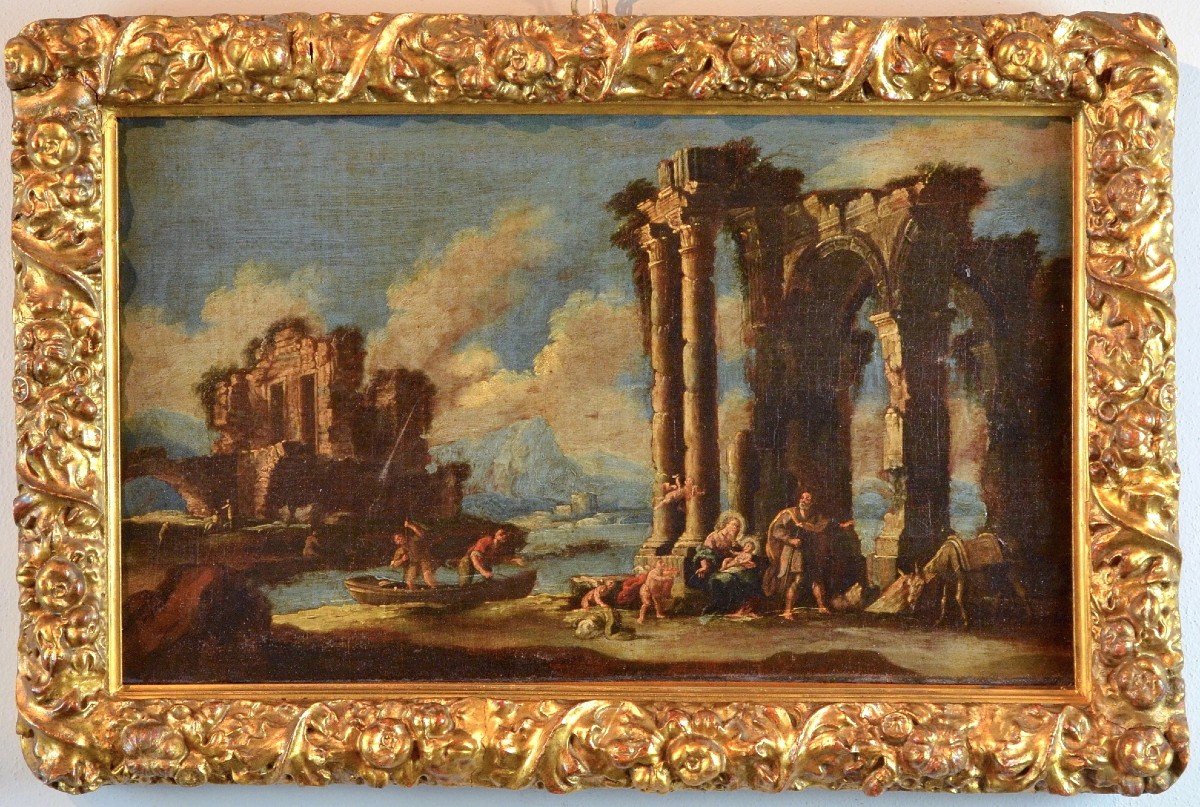 Capriccio architettonico, Nicola Viso (Napoli, prima metà del XVIII secolo)