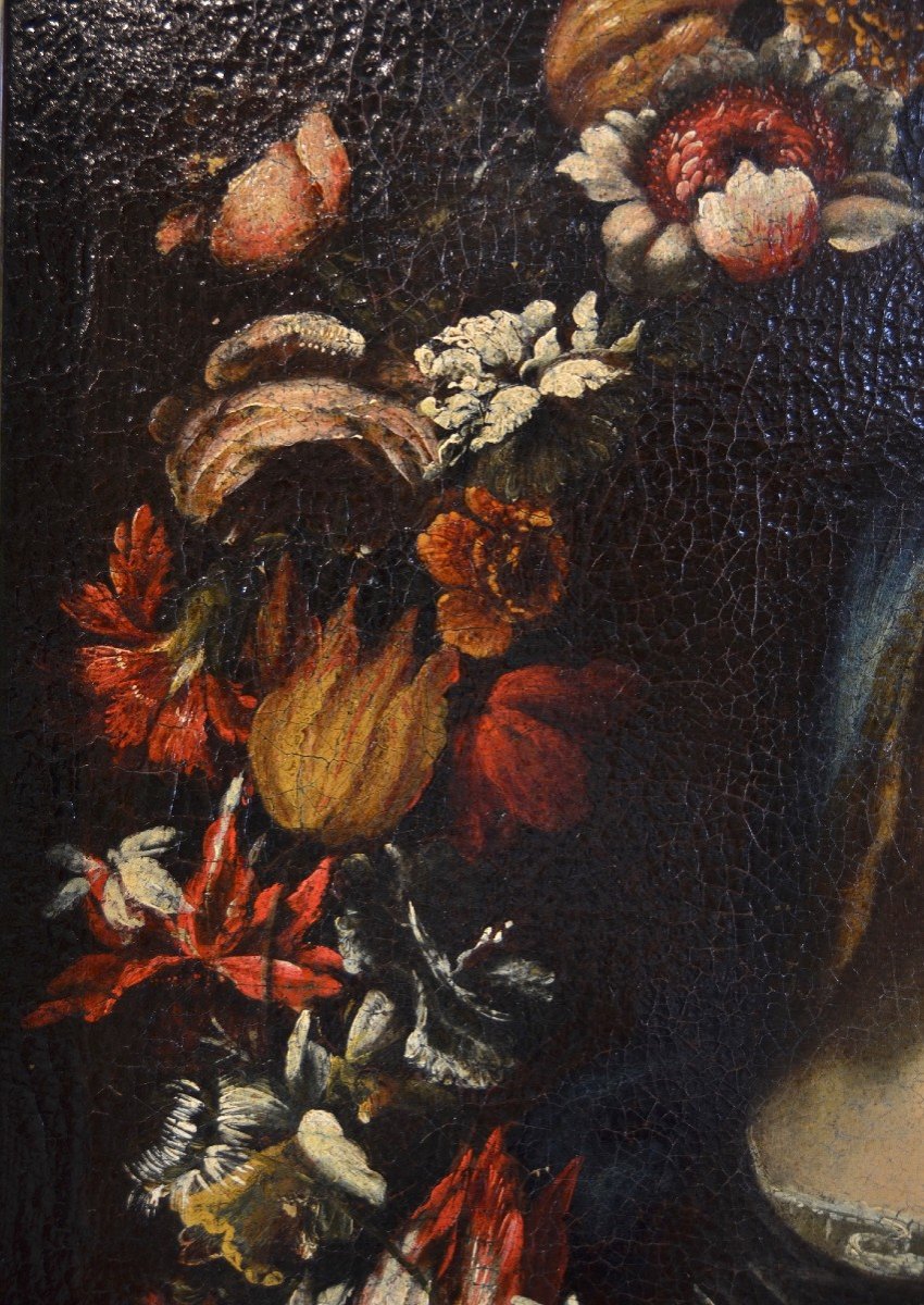 Ghirlanda di fiori con ritratto della Vergine-photo-5