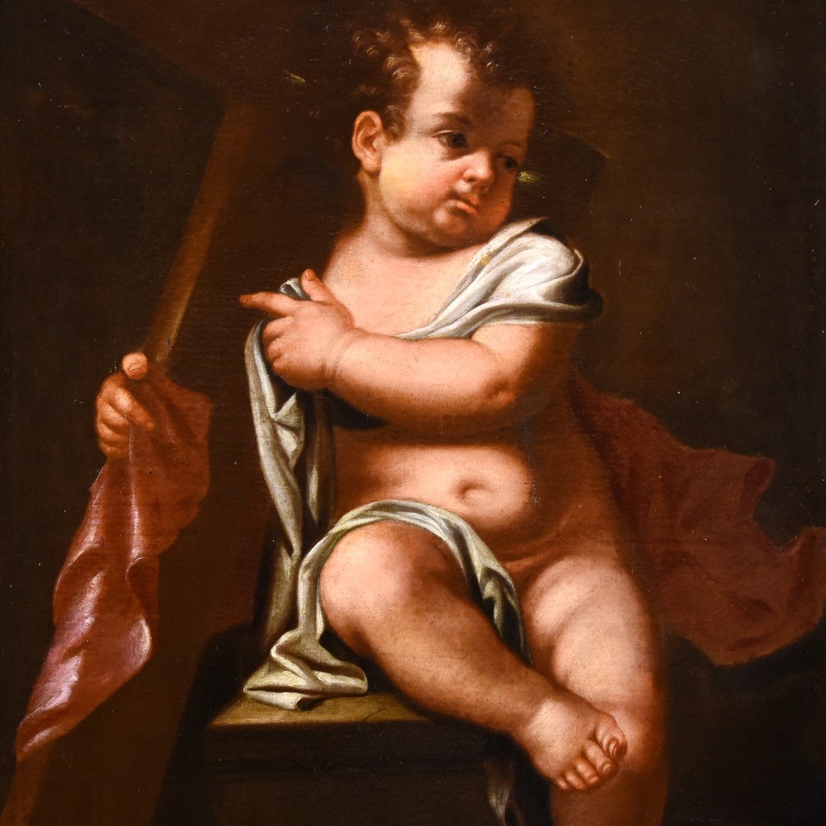 Gesù Infante con la croce, Sebastiano Savorelli (Forlì 1667 - Bologna 1722) Attribuibile a-photo-2