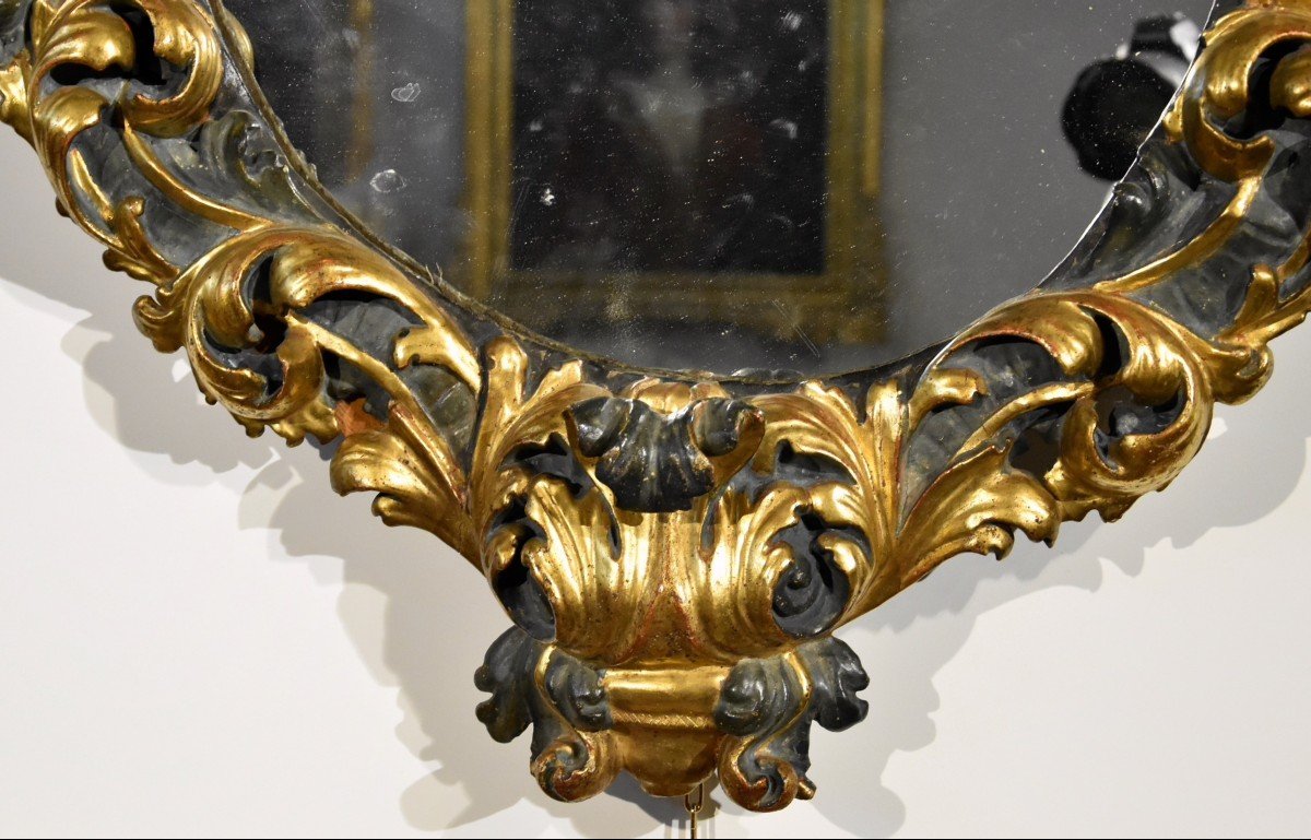 Coppia di grandi specchiere barocche, Roma fine XVII secolo-photo-8
