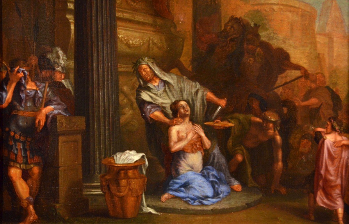 ll sacrificio della principessa Polissena, cerchia di Pietro da Cortona 