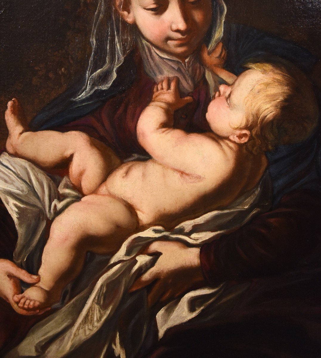 Alessandro Tiarini (Bologna, 1577 - 1668), Madonna con il Bambino-photo-4