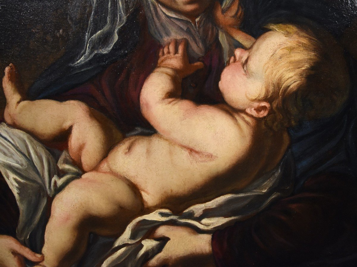 Alessandro Tiarini (Bologna, 1577 - 1668), Madonna con il Bambino-photo-1