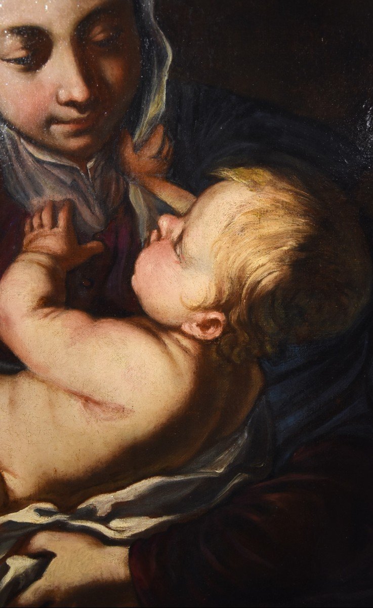 Alessandro Tiarini (Bologna, 1577 - 1668), Madonna con il Bambino-photo-2