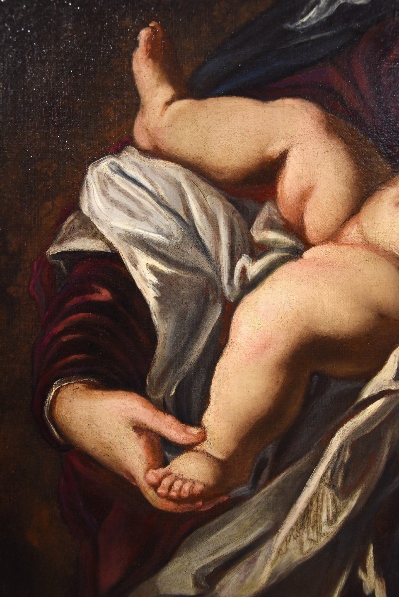 Alessandro Tiarini (Bologna, 1577 - 1668), Madonna con il Bambino-photo-3