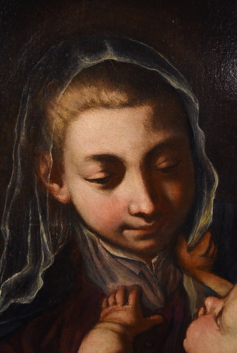 Alessandro Tiarini (Bologna, 1577 - 1668), Madonna con il Bambino-photo-6