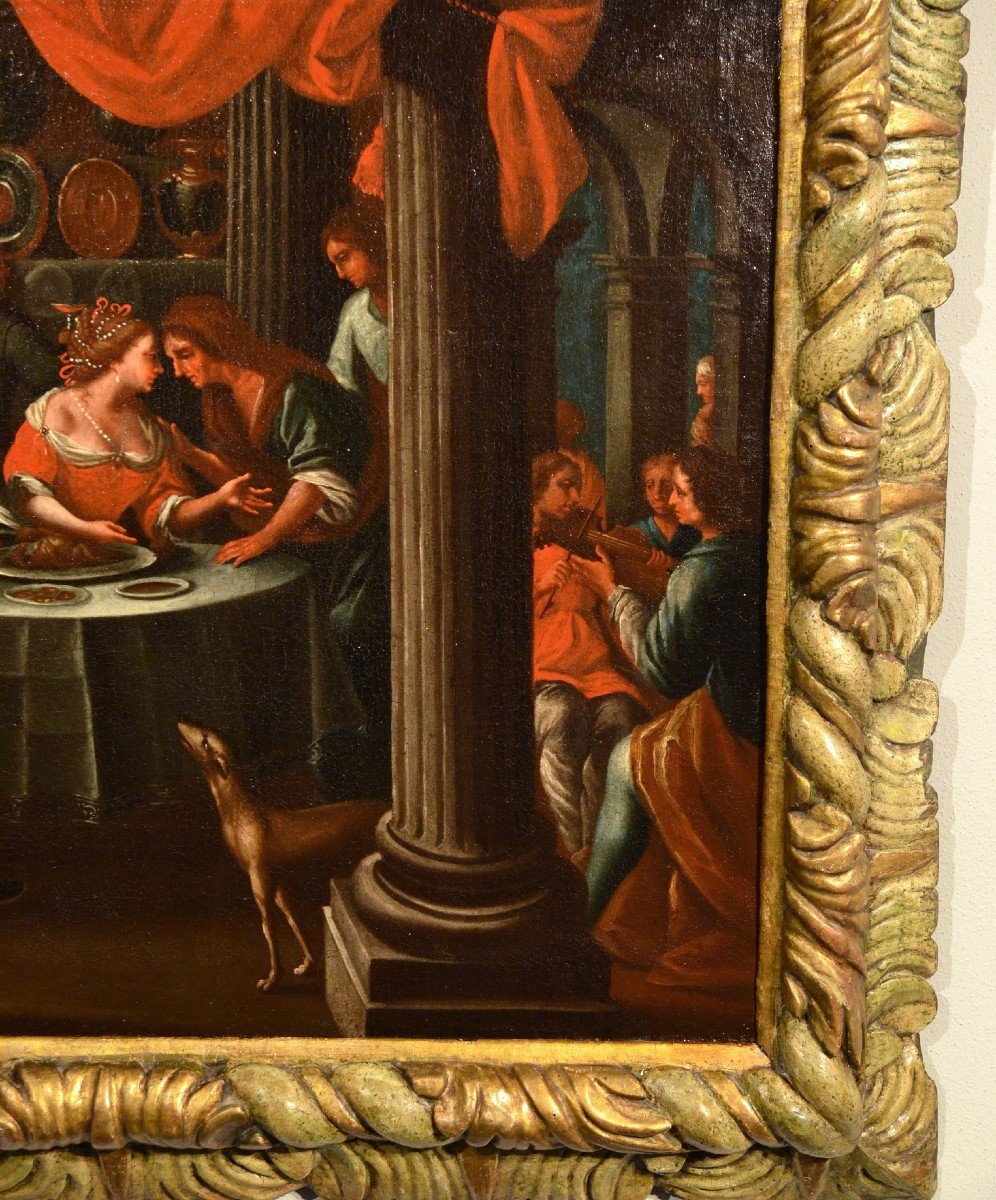 I piaceri del Figliol prodigo, Pittore fiammingo attivo in Veneto primi del XVII secolo-photo-1