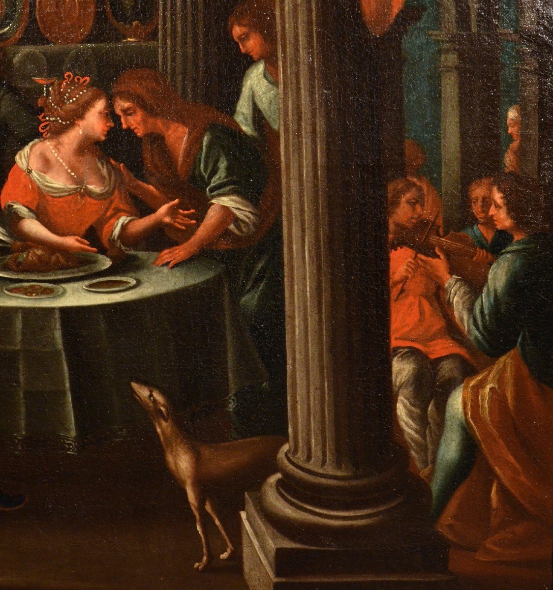 I piaceri del Figliol prodigo, Pittore fiammingo attivo in Veneto primi del XVII secolo-photo-4