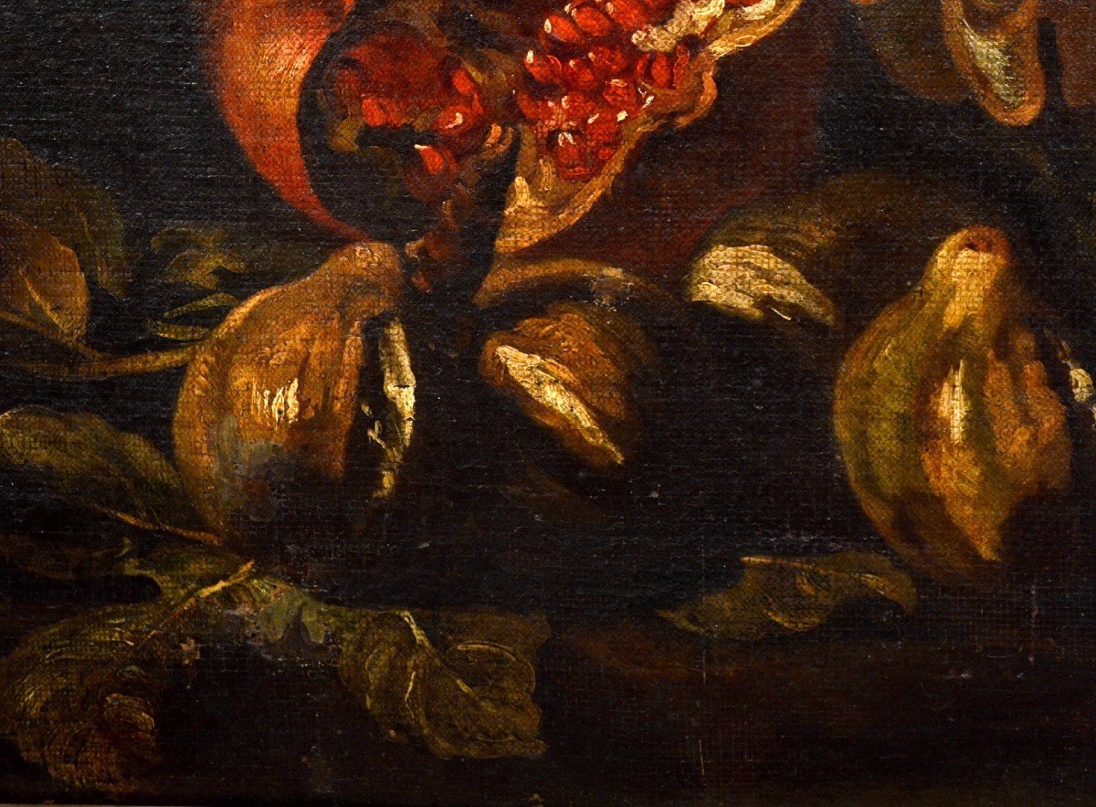 Natura morta con festone di fiori e frutta, Aniello Ascione (Napoli, notizie dal 1680 al 1708)-photo-4