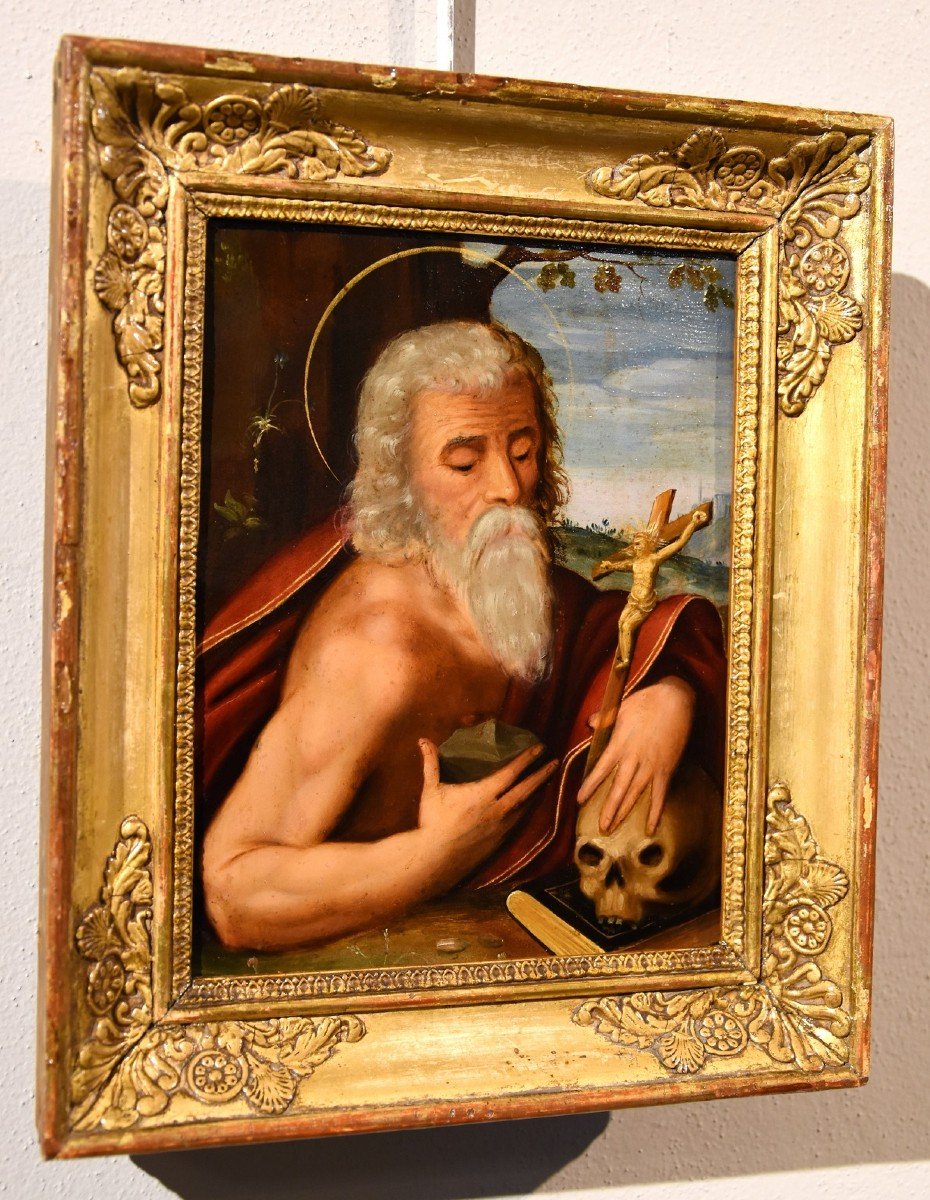 Ramino raffigurante 'San Girolamo', cerchia Giuseppe Mazzuoli-photo-3