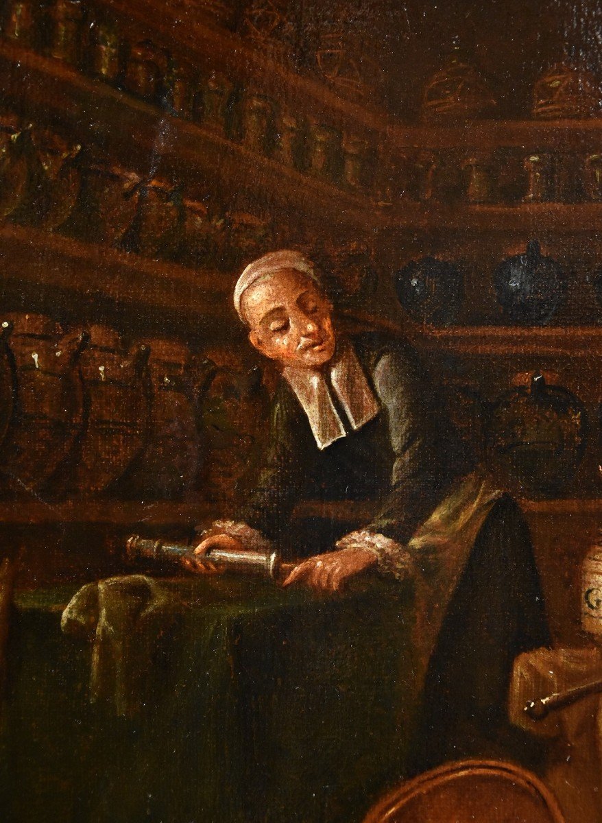 Il farmacista nel suo laboratorio, Giovanni Domenico Valentino (Roma 1630 - Imola 1708)-photo-3