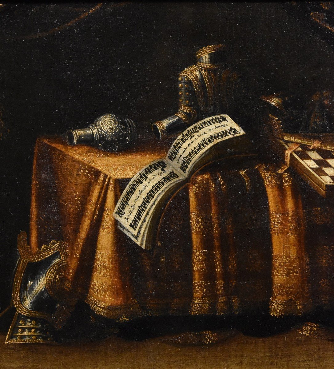 Natura morta con vaitas, Francesco Noletti (Malta 1611-Roma 1654) Bottega/cerchia-photo-4