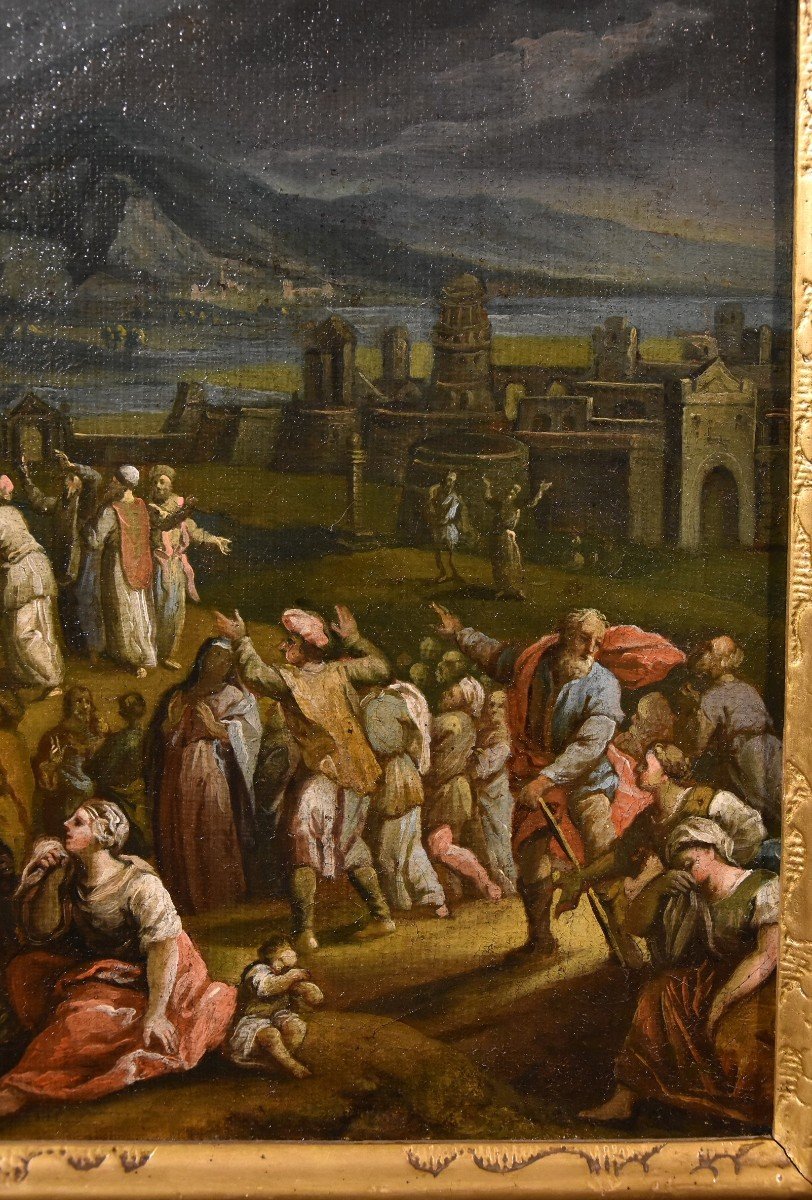 Paesaggio fantastico con la Crocifissione di Cristo, Scipione Compagno (Napoli 1624 - 1680)-photo-3