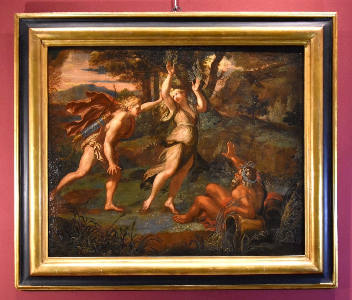 Giovanni Angelo Canini (Roma, 1608 – Roma, 1666) - Il mito di Apollo e Dafne