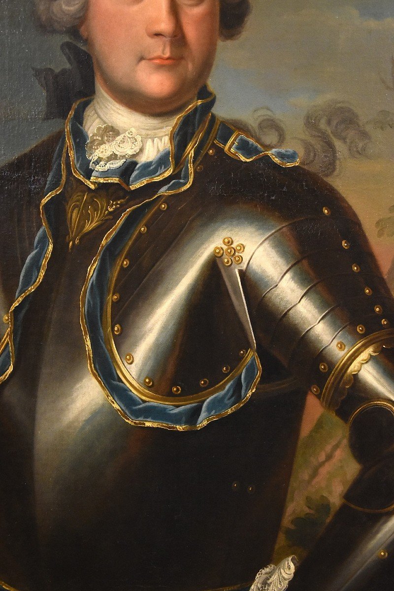 Ritratto di gentiluomo in armatura da cavaliere, Atelier di Jean-Marc Nattier (1685 – 1776)-photo-5
