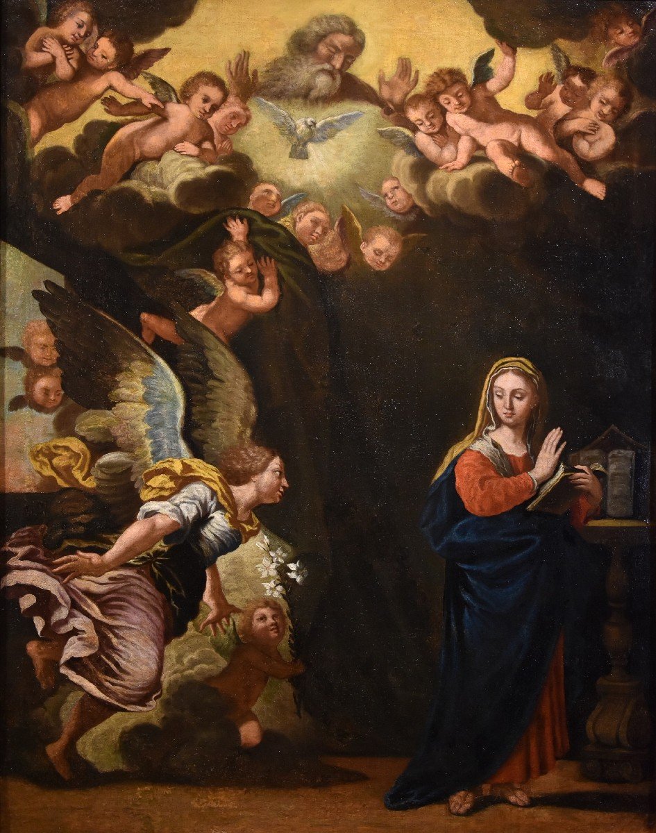 Annunciazione, Girolamo Bonini detto l'Anconitano (Ancona 1600 - Bologna 1680 c.)-photo-2