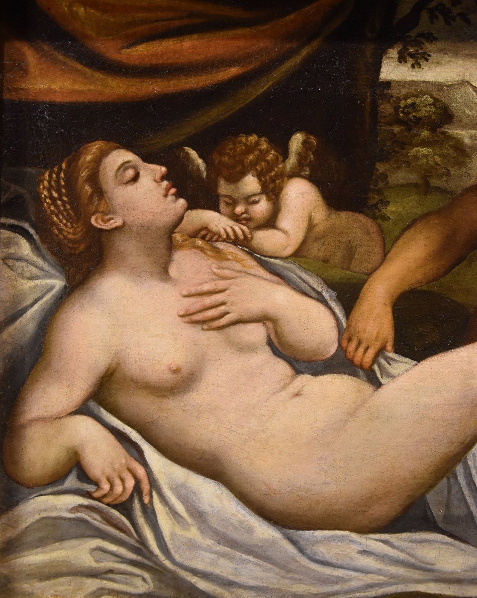 Venere e Amore dormienti spiati da un satiro, Palma il Giovane (Venezia 1544 - 1628) bottega-photo-2
