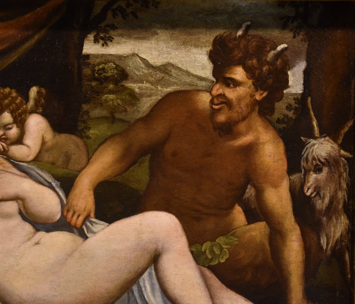 Venere e Amore dormienti spiati da un satiro, Palma il Giovane (Venezia 1544 - 1628) bottega-photo-4