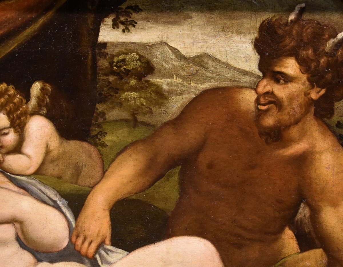 Venere e Amore dormienti spiati da un satiro, Palma il Giovane (Venezia 1544 - 1628) bottega-photo-5