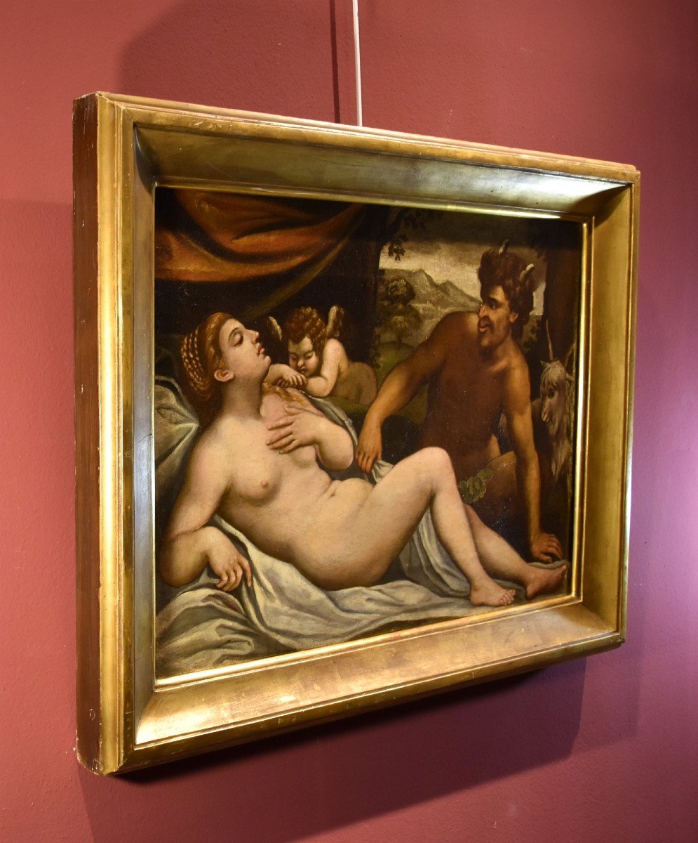 Venere e Amore dormienti spiati da un satiro, Palma il Giovane (Venezia 1544 - 1628) bottega-photo-6