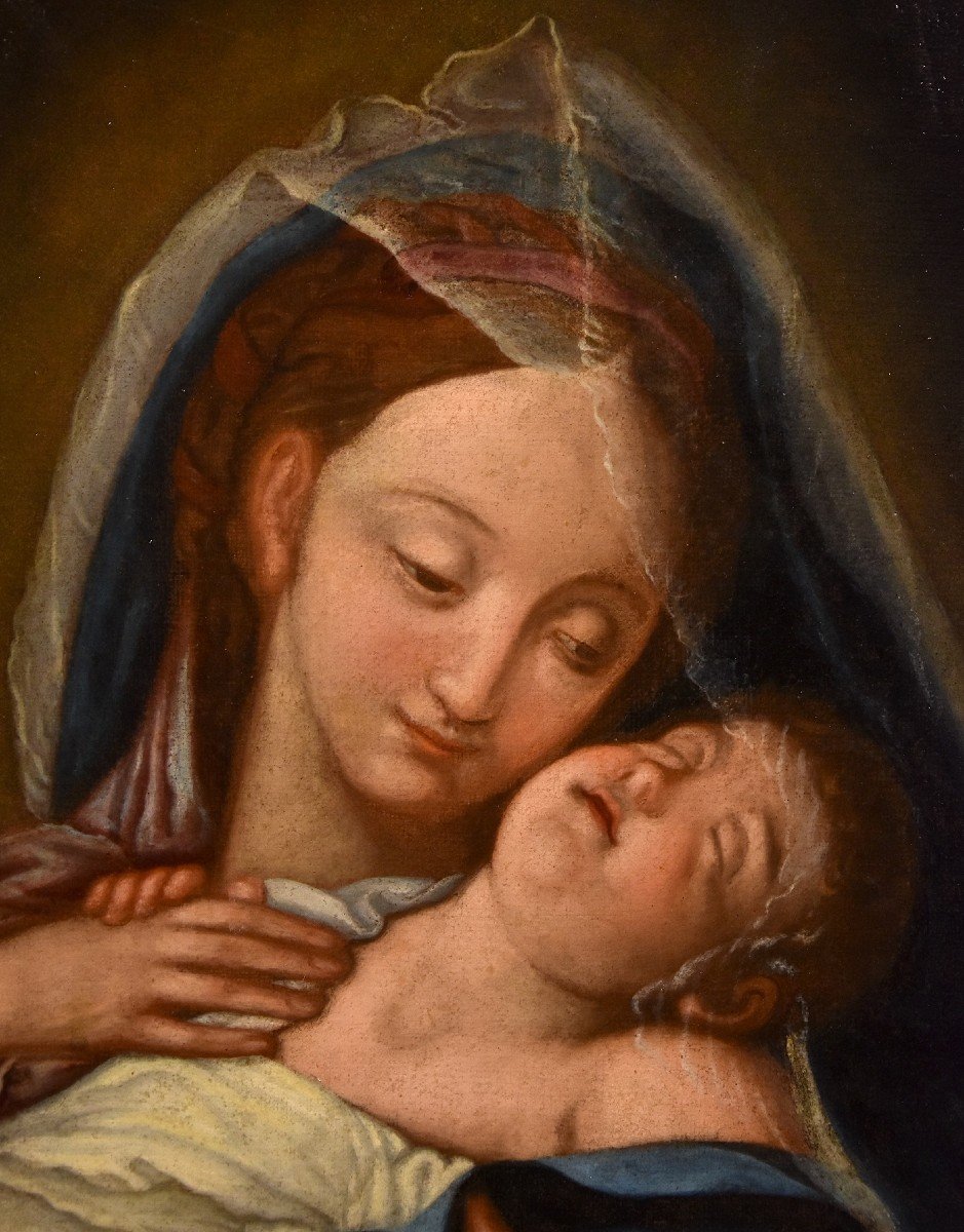 Madonna con il Bambino dormiente, Giovan Battista Salvi "il Sassoferrato" (1609 - 1685) seguace-photo-3
