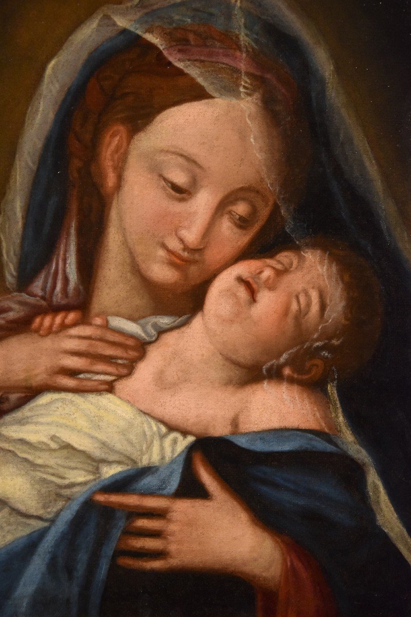 Madonna con il Bambino dormiente, Giovan Battista Salvi "il Sassoferrato" (1609 - 1685) seguace-photo-4