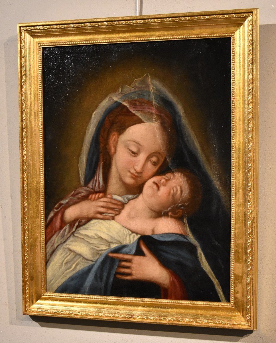 Madonna con il Bambino dormiente, Giovan Battista Salvi "il Sassoferrato" (1609 - 1685) seguace-photo-4