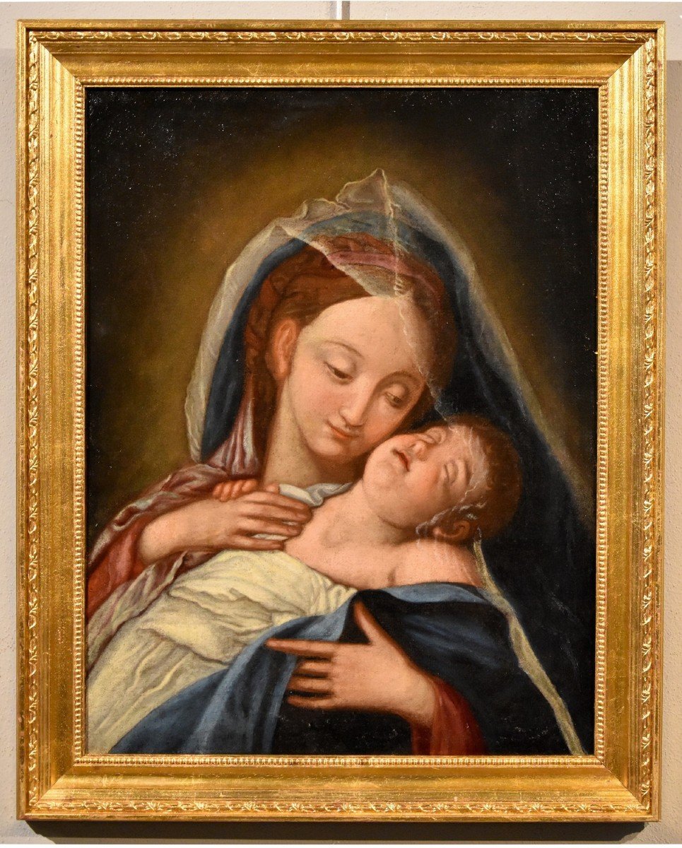 Madonna con il Bambino dormiente, Giovan Battista Salvi "il Sassoferrato" (1609 - 1685) seguace