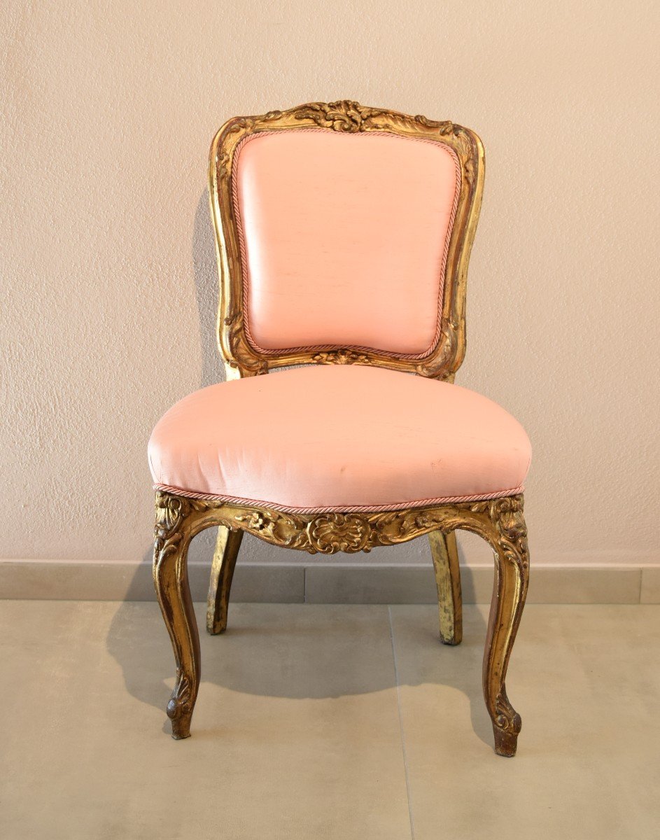 Coppia di sedie del periodo rococò, Francia XVIII secolo-photo-5