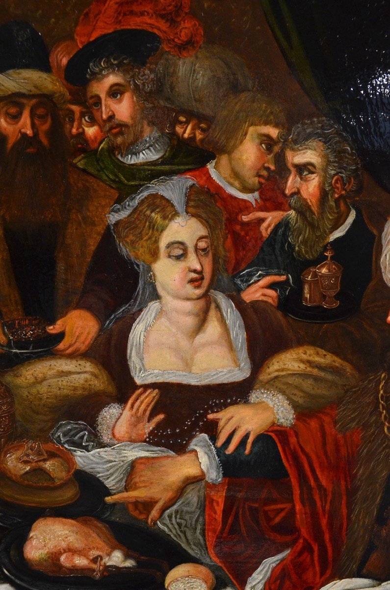 Gaspar van den Hoecke (Anversa, 1585 – 1648) Il banchetto di Erode-photo-2