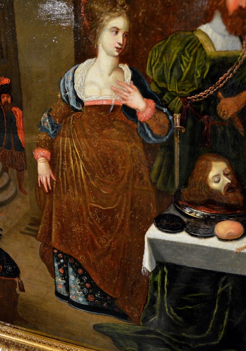 Gaspar van den Hoecke (Anversa, 1585 – 1648) Il banchetto di Erode-photo-7