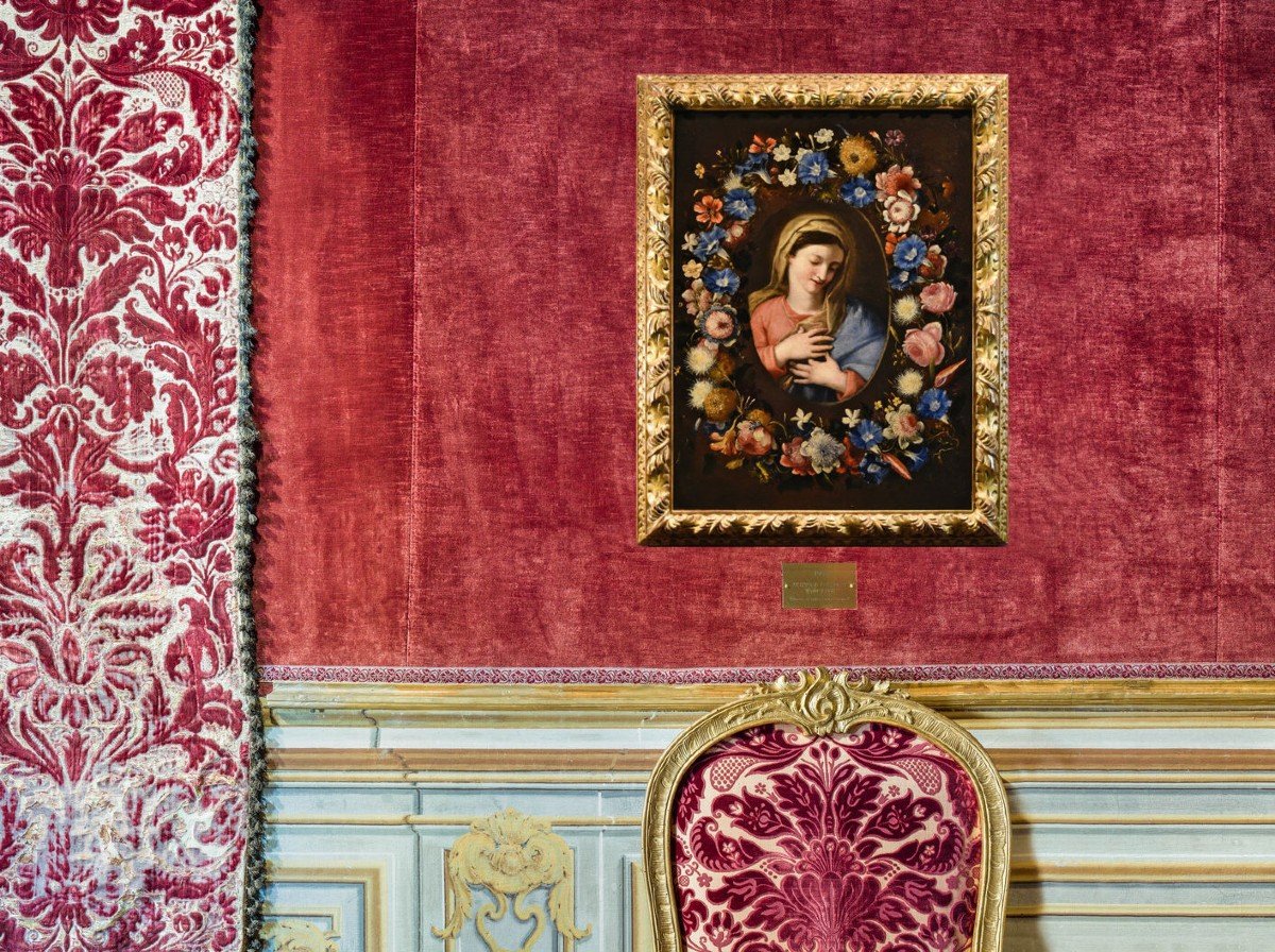 Ghirlanda fiorita con ritratto della Vergine, Francesco Trevisani e Nicolò Stanchi-photo-1