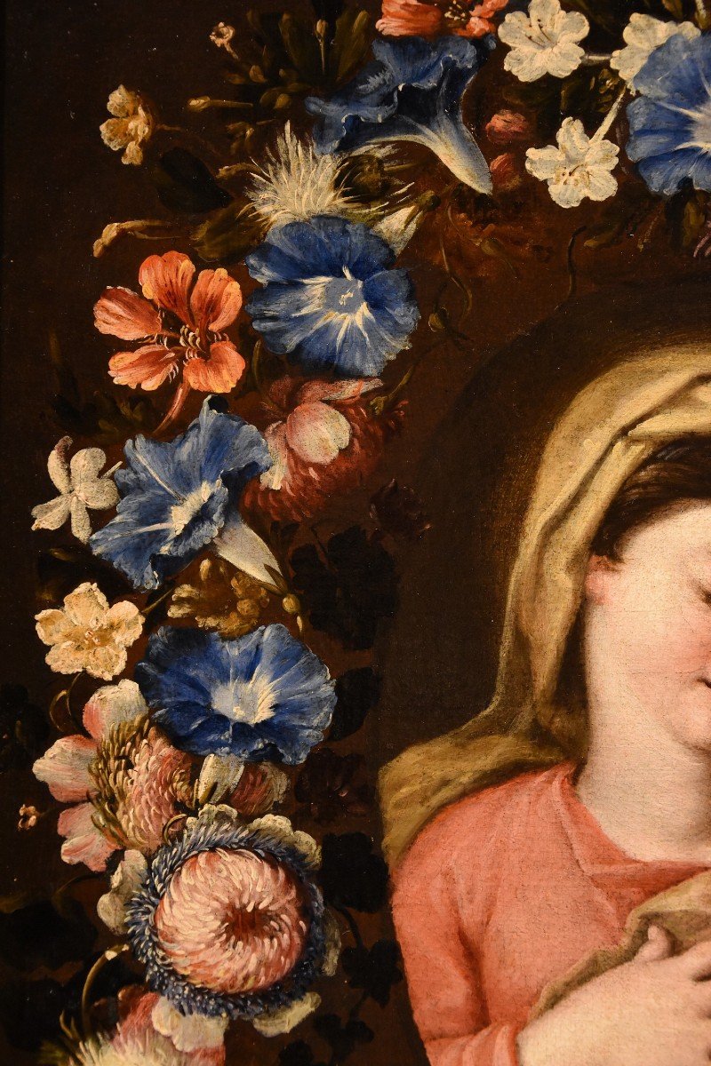 Ghirlanda fiorita con ritratto della Vergine, Francesco Trevisani e Nicolò Stanchi-photo-5