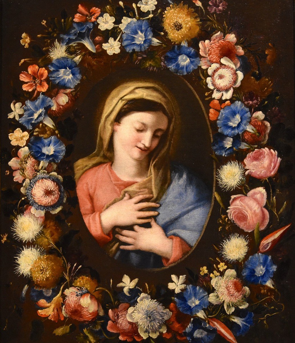 Ghirlanda fiorita con ritratto della Vergine, Francesco Trevisani e Nicolò Stanchi-photo-7