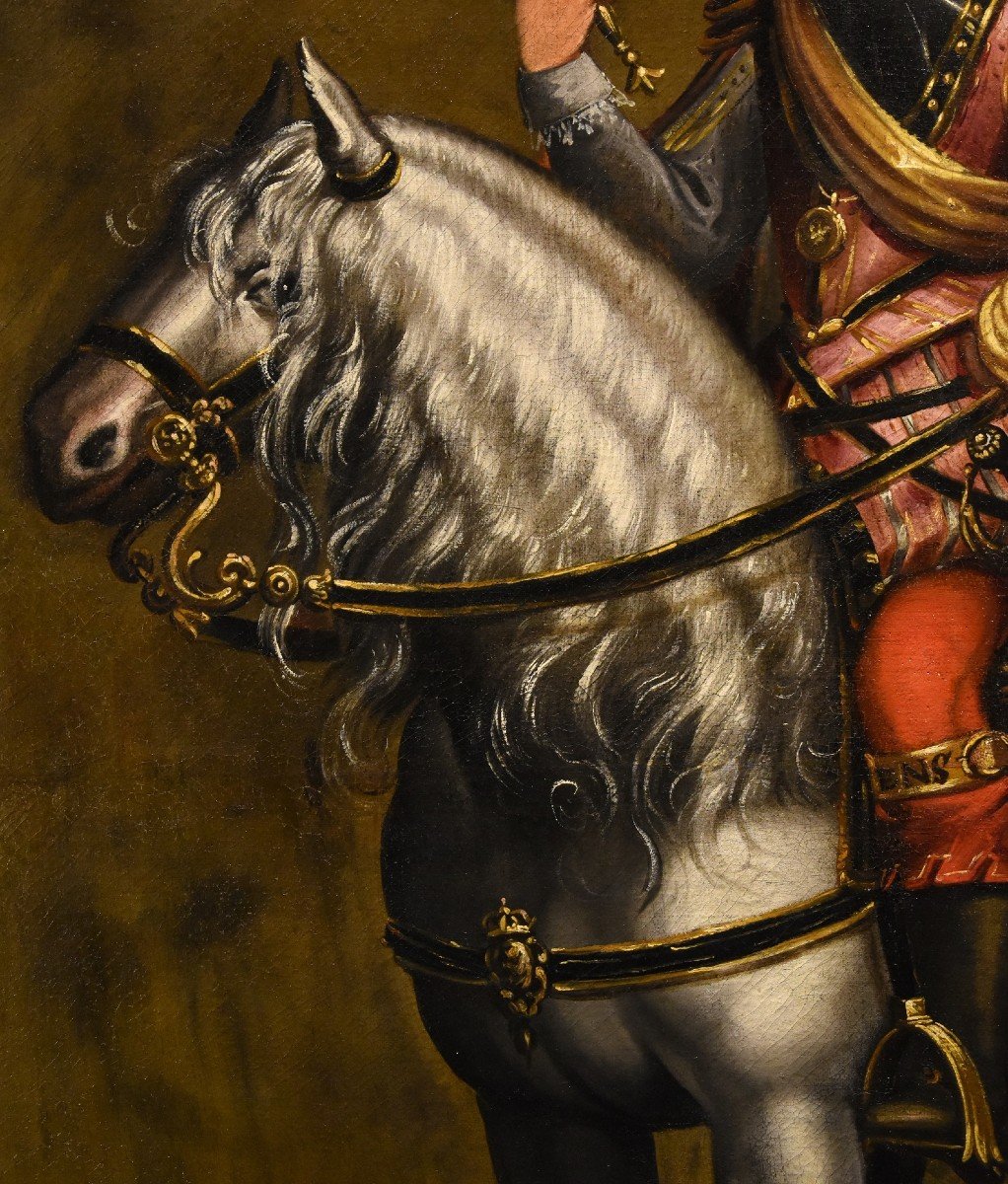 Ritratto equestre di Carlo Emanuele I Duca di Savoia, Jan Kraeck (Haarlem 1540 – Torino 1607)-photo-5
