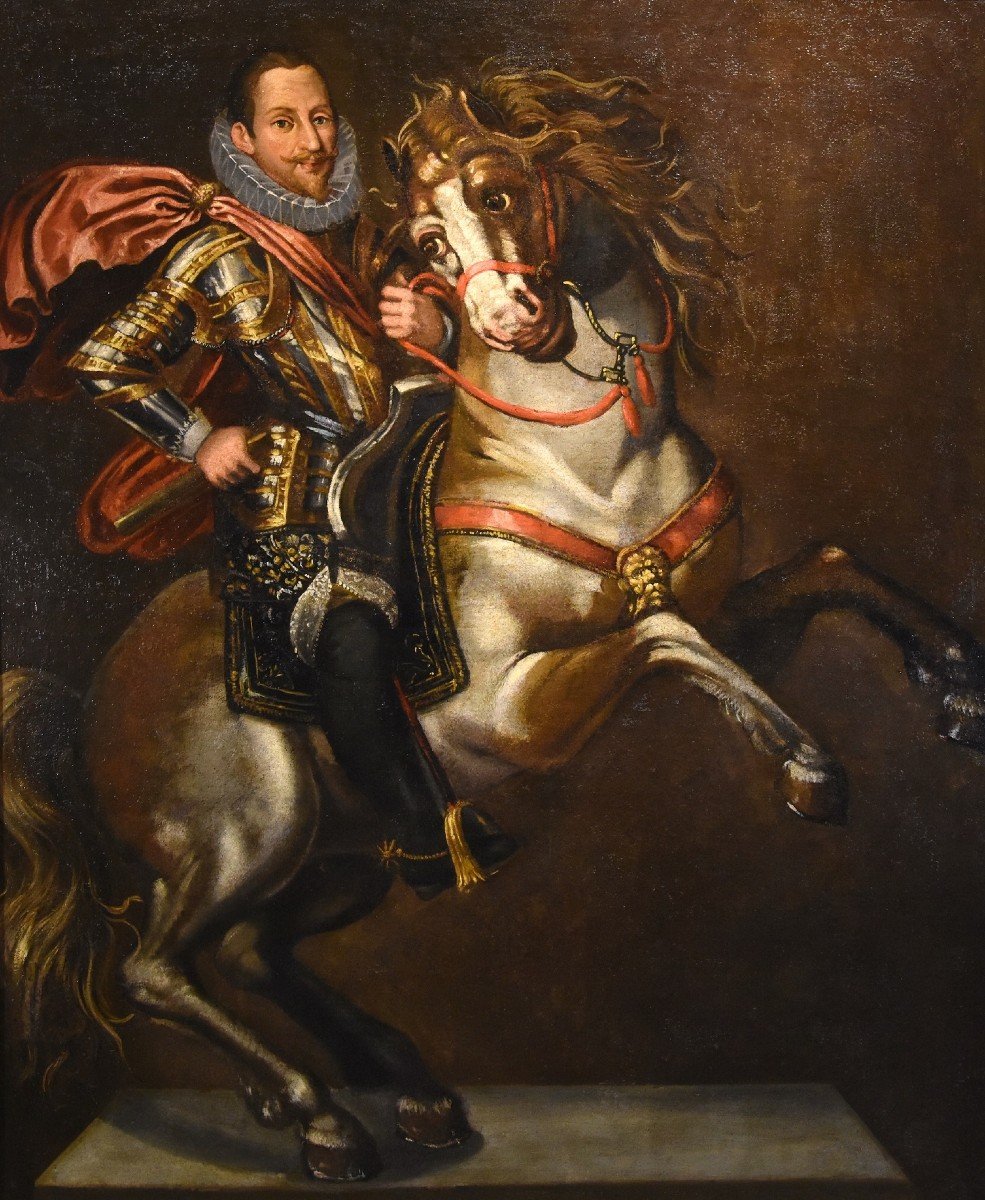 Ritratto equestre di Carlo Emanuele I Duca di Savoia, Jan Kraeck (Haarlem 1540 – Torino 1607)-photo-2