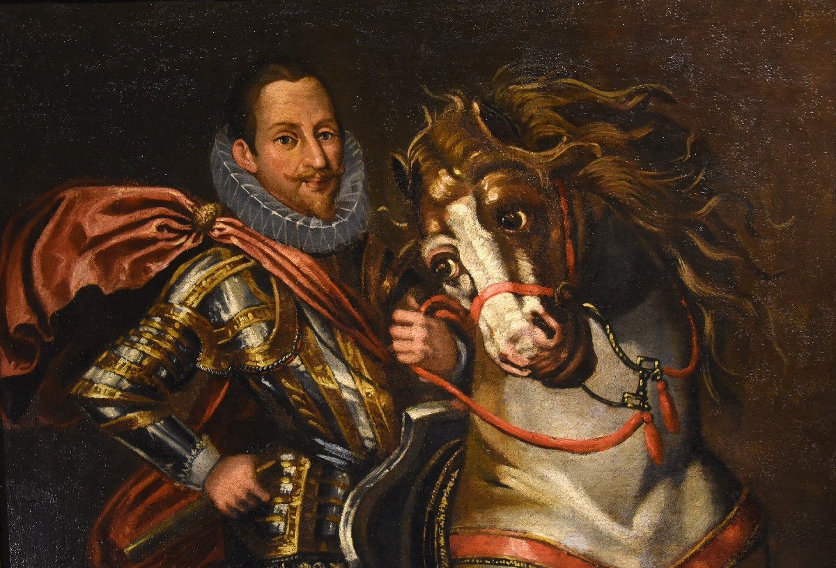 Ritratto equestre di Carlo Emanuele I Duca di Savoia, Jan Kraeck (Haarlem 1540 – Torino 1607)-photo-5