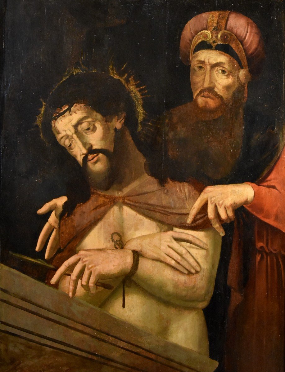 Ecce Homo con Ponzio Pilato, Cerchia di Michael Coxie (Malines, 1499 – 1592)