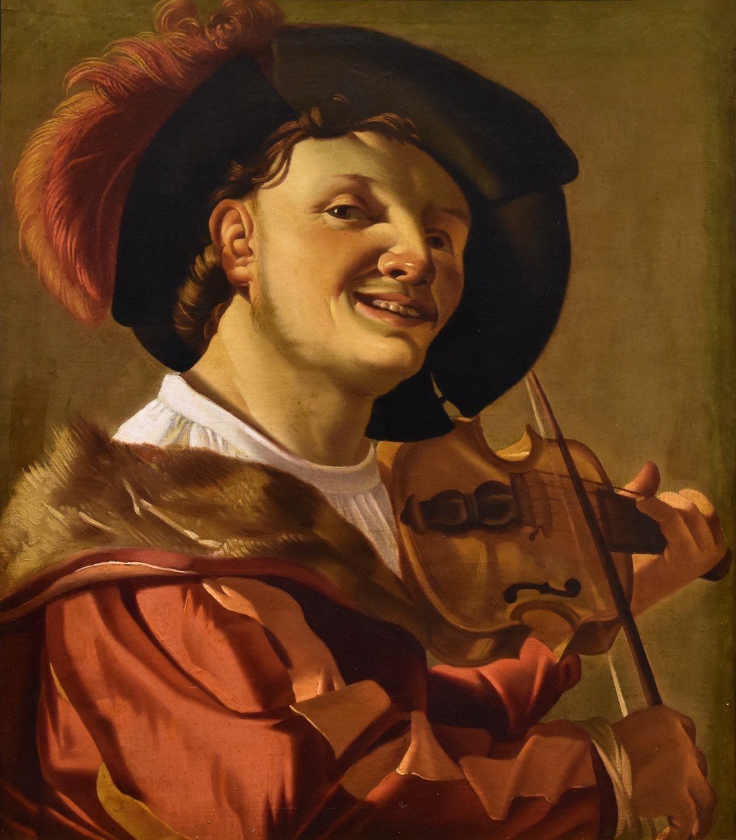 Suonatore di violino, Hendrick ter Brugghen (The Hague 1588–1629 Utrecht) Bottega-photo-2