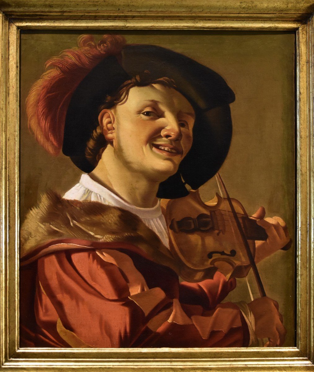Suonatore di violino, Hendrick ter Brugghen (The Hague 1588–1629 Utrecht) Bottega-photo-2