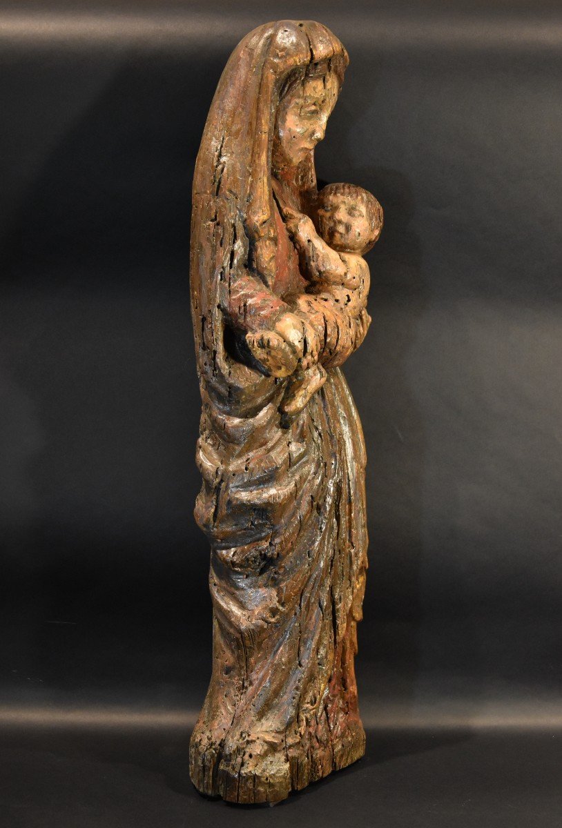 Vergine con Bambino, Scultore franco-catalano XIII-XIV Secolo-photo-2