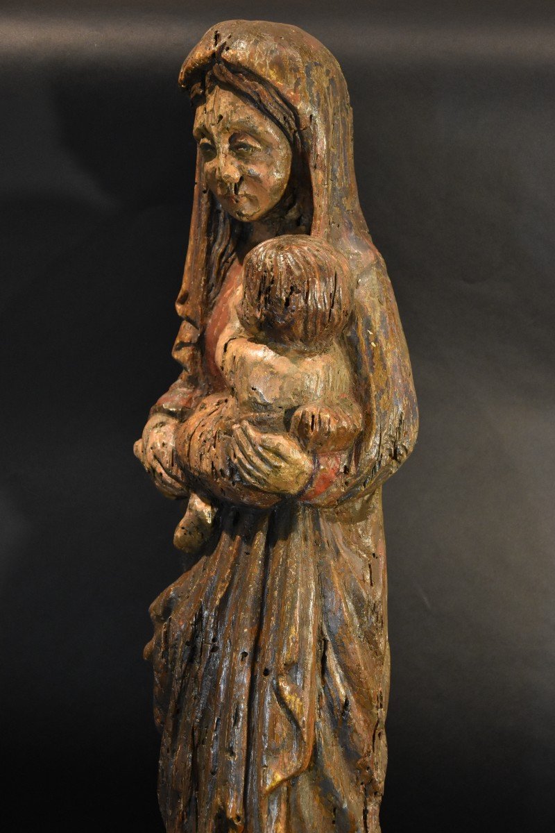 Vergine con Bambino, Scultore franco-catalano XIII-XIV Secolo-photo-5